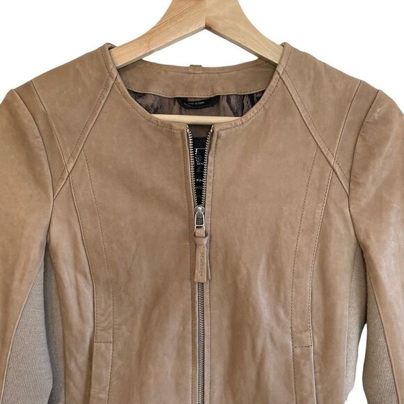 Mackage for Aritzia Lamb Leather and Wool Jacket - Picture 2 of 12